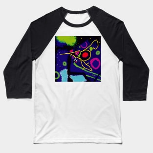 Cosmic Bee - Abstract Art Baseball T-Shirt